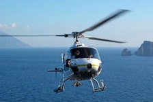 Tourist excursions to Lipari by helicopter and by boat